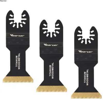 3 tlg Sägeblätter Titan Bi-Metall Multitool Multifunktionswerkzeug Holz Metall - Bild 1 von 4