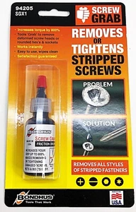 Bondhus Screw Grab Friction Drops 15ml. Removes Or Tightens Stripped Screws - Picture 1 of 2