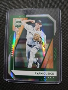 2021 Elite Extra Edition Ryan Cusick Status Diecut RC 7/33 Atlanta Braves - Picture 1 of 2