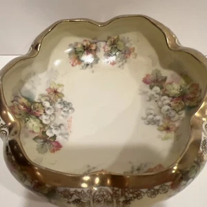 Antique Oscar & Edgar Gutherz O. & E.G. Royal Austria OEG Sugar Caddy Gold Rim - Picture 1 of 12