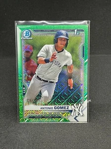 2021 Bowman Chrome Antonio Gomez Aqua Mojo Refractor / 99 1st Bowman BCP-82 - Picture 1 of 2