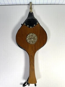 Vintage Bellow Wooden Fire Blower Fireplace Mantle Decor - Brass Blow Tube. - Picture 1 of 16