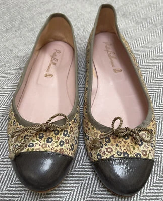 Pretty Ballerinas Womens Floral Ballet Flat Size 9-9.5 US /40 EURO Made In Spain - Image 1 of 4