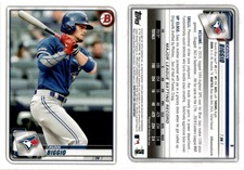Cavan Biggio 2020 Bowman Baseball Card 8  Toronto Blue Jays