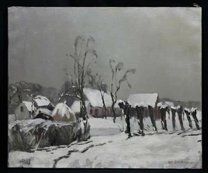Octave SOUDAN (1872-1948) Paysage 50 x 60 cm Ardennes Laethem Audenarde Octaaf - Picture 1 of 8