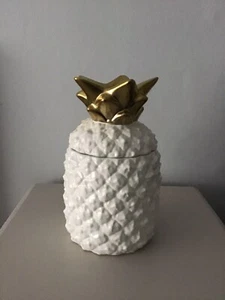 Next Tarro de almacenamiento de piña con tapa de oro blanco  - Imagen 1 de 11