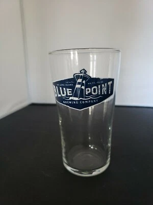  Vaso de pinta BLUE POINT Brewing Company Long Island NY vaso de cerveza Estate Find Foto 1 de 4