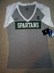 NIKE Michigan State Spartans Jersey Shirt Adult WOMENS/WOMEN'S (L-LG-LARGE - Picture 1 of 4
