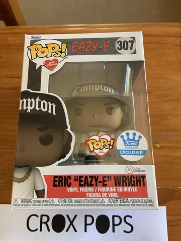 ERIC EAZY-E WRIGHT 307 Rock Star Funko Shop Pop Vinyl New in Mint Box +Protector Cover