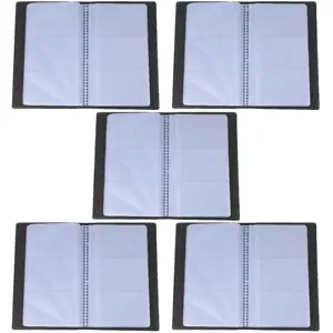  5 Pack Pvc Business Card Book Miss Sports Holder Binder Sleeves - Picture 1 of 12
