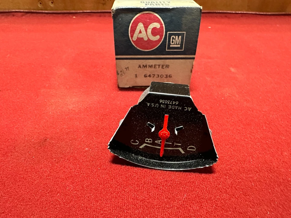 NOS 1967-1972 CHEVROLET GMC TRUCK AMPS AMMETER GAUGE GM 6473036 - Image 1 of 1
