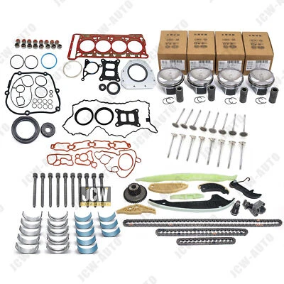 OEM Engine Rebuild Overhaul Kit Oversized Pistons Φ83mm For VW Audi 1.8T CJE CPR - Image 1 of 4