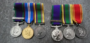 6 Miniature Fire Brigade Medals (L7B) - Picture 1 of 5
