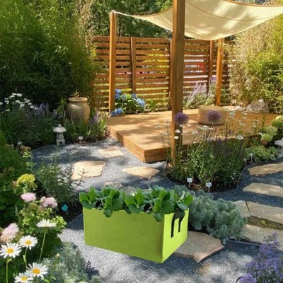 4Pcs Rectangular Grow Bags for Improved Vegetable Gardening Experience - Image 1 of 4