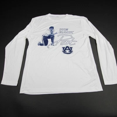 Auburn Tigers Sport-Tek Long Sleeve Shirt Men's White New - Image 1 of 4