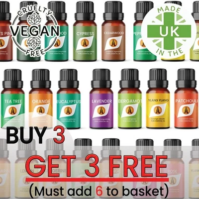 Essential Oils | 10ml | Natural Pure Aromatherapy Essential Oil Fragrances ⭐⭐⭐⭐⭐ - Image 1 of 4