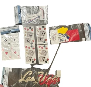 Menge 4 Francis Meyer Las Vegas Streifen & 4 Neu aus altem Lagerbestand Li’ll Davis VEGAS WÜRFELFLUGZEUG - Bild 1 von 9