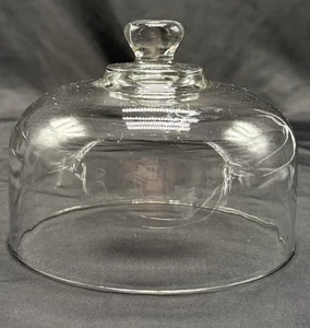 Glas Cloche Kuppel Abdeckung Ersatz für Käsebrett Wohndeko 6,25 x 5 ohne Sockel - Bild 1 von 4