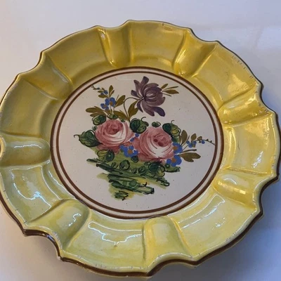 Plato de cerámica italiano vintage, G.B. Estilo Fratelli Bassano Foto 1 de 4