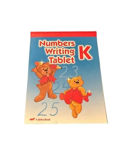 A Beka K5 Numbers Writing Tablet Paperback - Picture 1 of 10