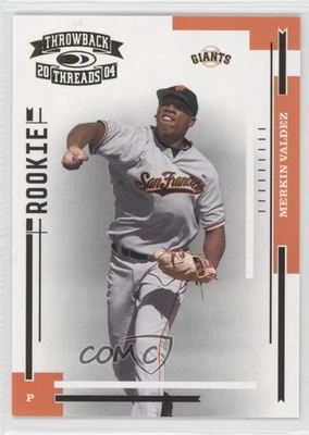 2004 Donruss Throwback Threads Rookie /1000 Merkin Valdez #245 Rookie RC - Image 1 of 2