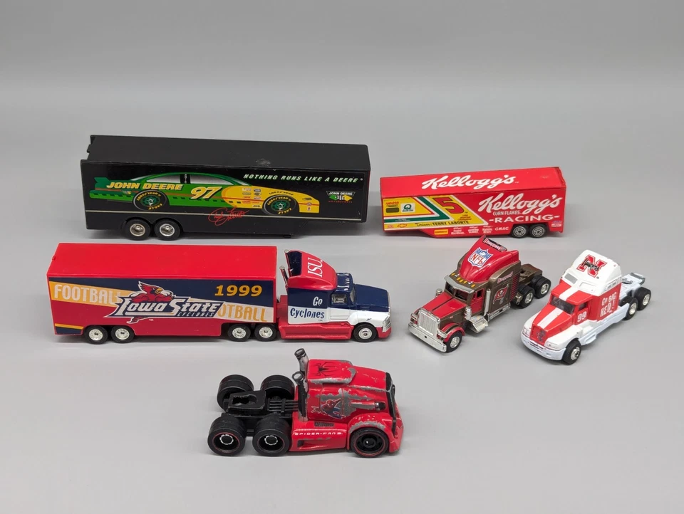 半卡车拖车 批量 压铸 1/64 1/87 赛车冠军 Marvel Fleer Kenworth — 第 1/4 张图片