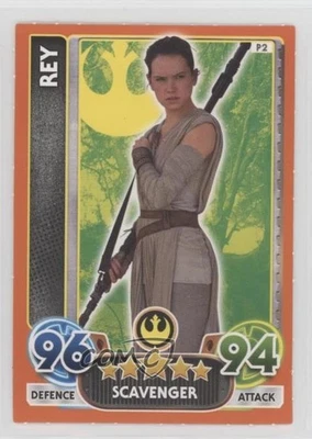 2015-16 Topps Star Wars Force Attax Extra Daily Mail Exclusive Rey #P2 - Image 1 of 2