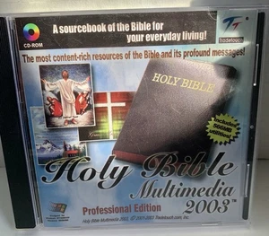 Holy Bible Multimedia 2003 Wisdom CD-ROM Professional Edition Study& Search PC - Picture 1 of 4