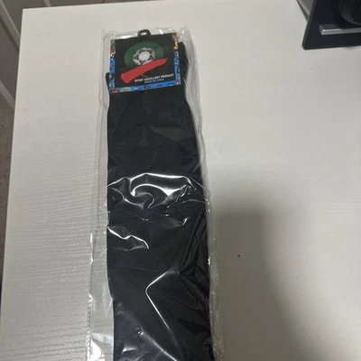 Calcetines deportivos negros hasta la rodilla talla 6-12 estilo compresión entrenamiento deportivo Foto 1 de 3