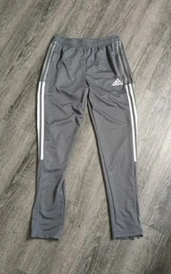 Adidas Joggers Youth 13/14 Large Gray Primegreen Soccer Three Stripes Comfort - Picture 1 of 7