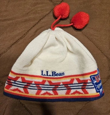 Vintage 80s LL Bean Ski Hat USA Biathlon Made In Sweden - Image 1 of 3