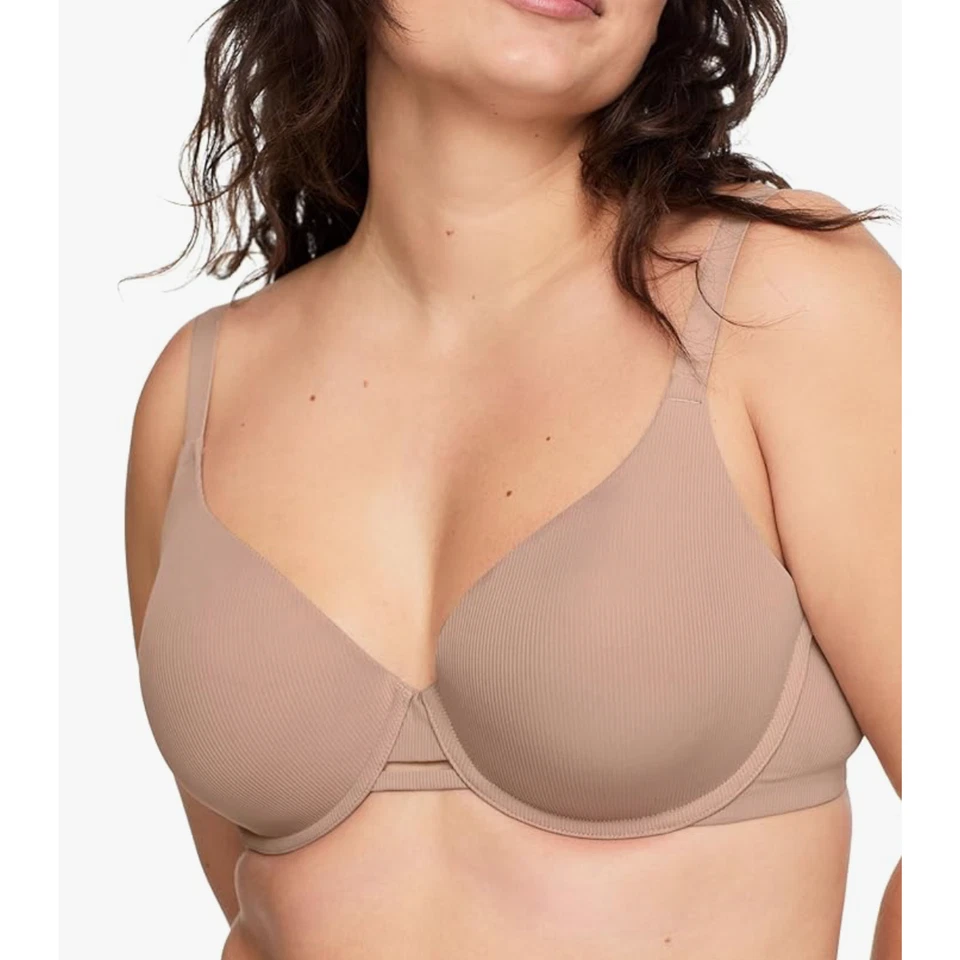 Sujetador Warners "All You Need" con aros almendra tostada 38C cierre trasero acolchado Foto 1 de 4