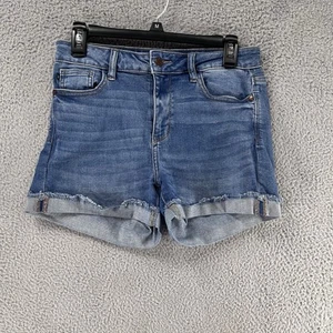 Judy Blue Denim Jean Shorts Size Medium Med Wash Mid Rise JB150038 I9 - Picture 1 of 7