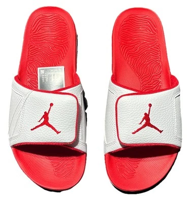 NUEVO NIKE AIR JORDAN HYDRO III 3 RETRO BLANCO ROJO DIAPOSITIVAS 854556-116 TALLA 11 PARA HOMBRE Foto 1 de 4