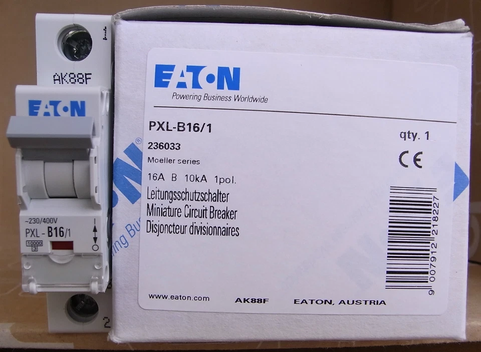 Eaton 1 Stück LS-Schalter B16A PXL Leitungsschutzschalter Sicherungsautomat - Bild 1 von 1