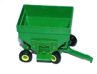 VTG ERTL John Deere Gravity Box Wagon 1/64 Scale Die-cast Metal Implement Toy. - Image 1 of 4