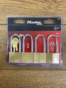 Master Lock 140QLH Solid Brass Keyed-Alike Wide Padlock 1-9/16 in. - Picture 1 of 14