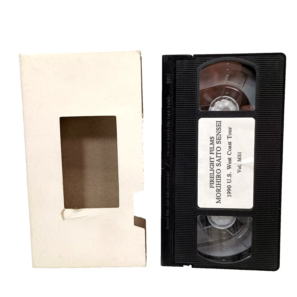 MORIHIRO SAITO SENSEI 1990 U.S. West Coast Tour Vol. MS1 FIRELIGHT FILMS VHS - Image 1 of 4