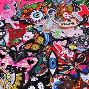 10/30pcs/lot Random Mixed Patch Set Iron Sew On Patches Cartoon Cute Embroidered - Picture 1 of 4