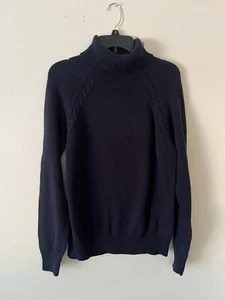 ST.John’s Bay Women Turtleneck Navy Sweater size L - Picture 1 of 8