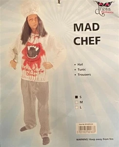 Kids Mad Chef Halloween Fancy Dress Costume - Picture 1 of 1