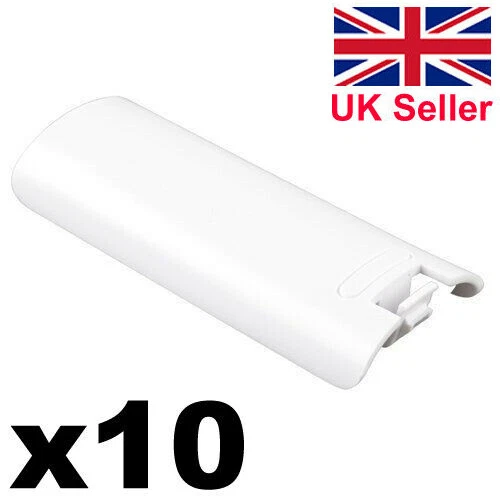 Nintendo Wii Remote Covers Controller Back Battery Cover White Replacement (x10)