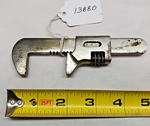 Bicycle Wrench, Union No. 4 Adjustable Vintage Bicycle Wrench Nickel Plated, USA - Picture 1 of 4