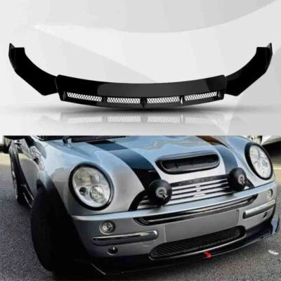 For Mini Cooper Glossy Black Front Bumper Lip Spoiler Splitter Cover Body Set Foto 1 de 4