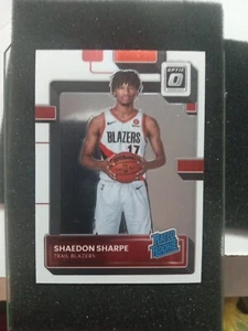 2022-23 Panini Donruss Optic #249 Shaedon Sharpe Rated Rookies Base Blazers RC - Picture 1 of 4