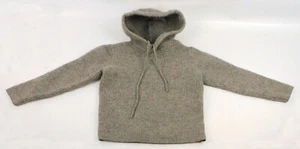 Vtg Ralph Lauren Polo Jeans Girls Youth Gray Hoodie  100% Lambs Wool Large  - Picture 1 of 6