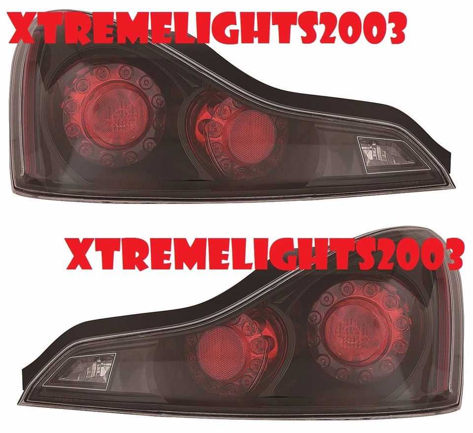 SE ADAPTA A INFINITI G37 Q60 CUPÉ 2008-2015 LUCES TRASERAS NEGRAS FAROS TRASEROS Foto 1 de 1
