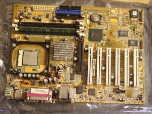 Enchufe de placa base Asus P4PE-X PGA 478 AGP PCI audio IDE FDD - Imagen 1 de 13