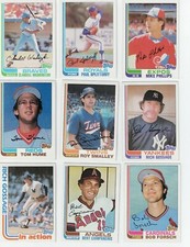 1982 TOPPS Baseball Complete Your Set 501-792