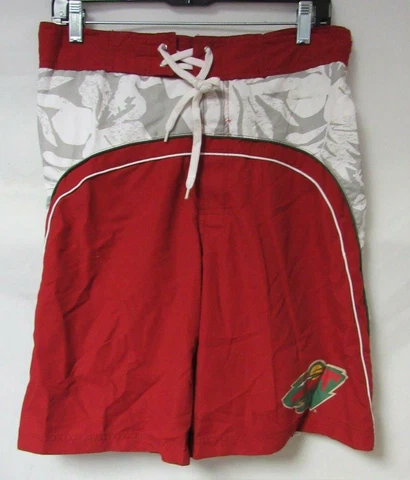 Minnesota Wild Mens Size Medium Swim Trunks Board Shorts C1 825 Cover